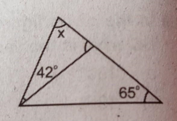 Find the value of x in the given figure​-example-1