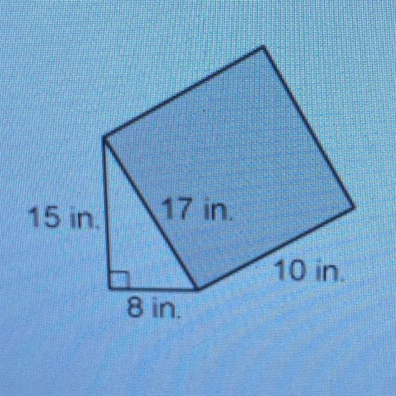 What is the volume of the right prism A. 1275 B. 600 C. 1020 D. 680-example-1