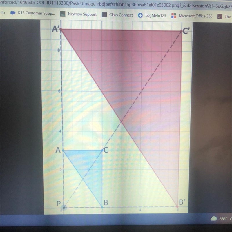 What is the scaling factor represented in this dilation? -1/3 -3 3 1/3-example-1