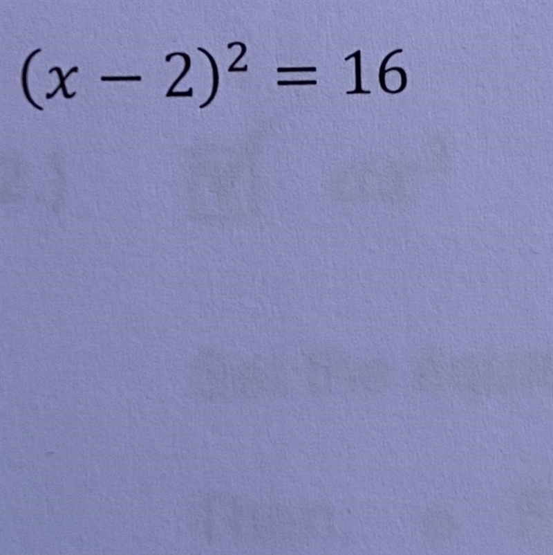 Show work, solve by using square root method-example-1