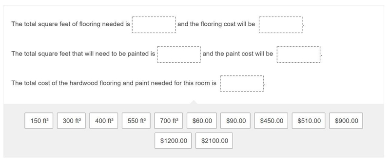 Leyla is redecorating her living room. The room is in the shape of a right rectangular-example-1