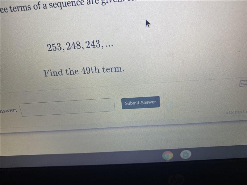 253,248,243, find the 49th term.-example-1