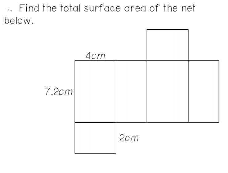 Find the total surface area of the net below.-example-1