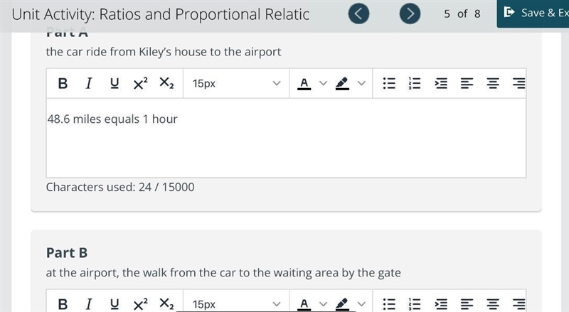 Kiley and her parents traveled to visit her grandmother. They drove 24.3 miles from-example-2