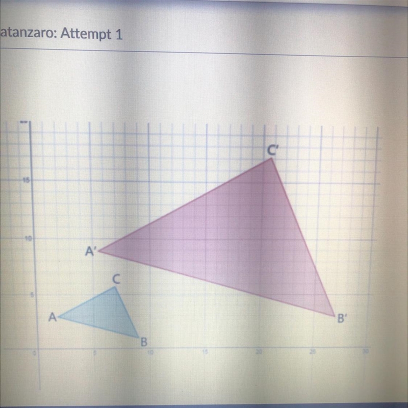 If the scale factor here is 3 (k=3), and if the distance from A to B is 8 units, then-example-1