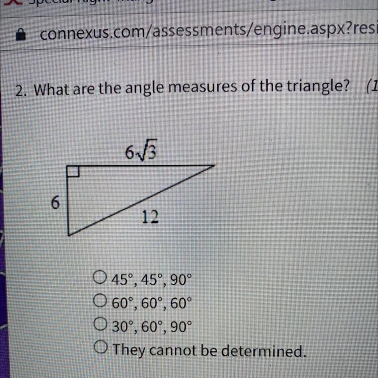 What are the angle measures of the triangle?-example-1