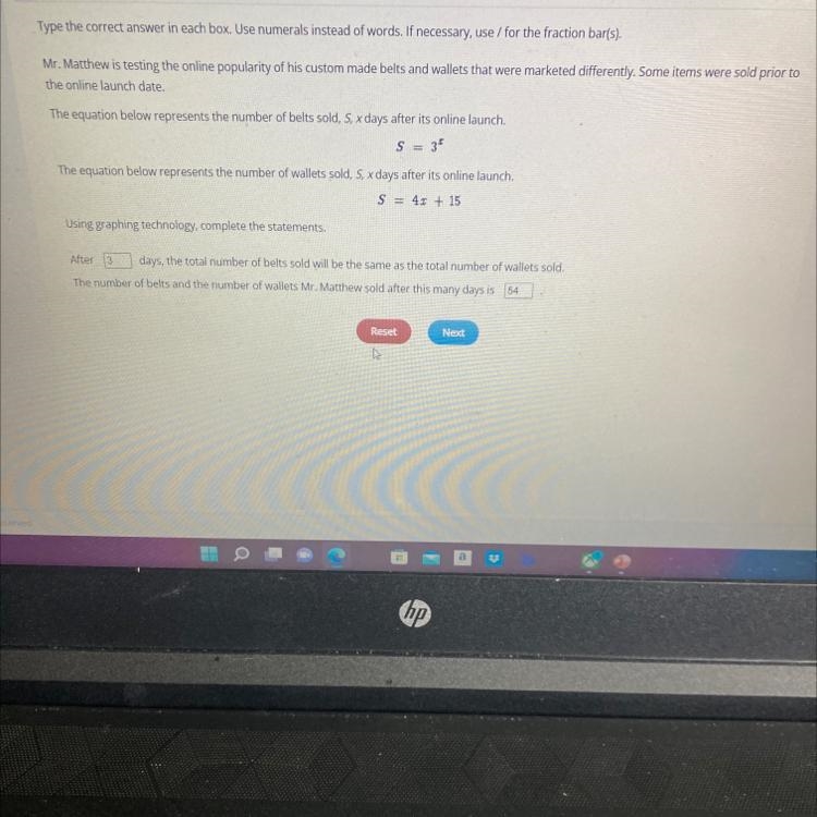 I’m trying to check my sons work and need help solving to correct if needed-example-1