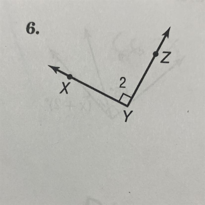 Name each angle in four ways. Then classify the angle as acute, right, obtuse,or straight-example-1