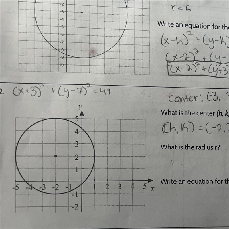 I only need help finding the radius that’s all thanks-example-1