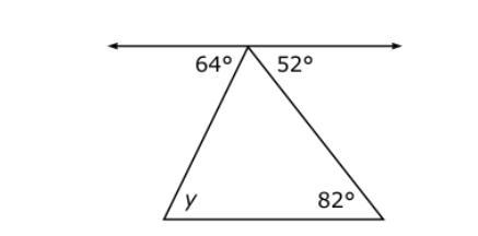 What is the measure of angle y?-example-1