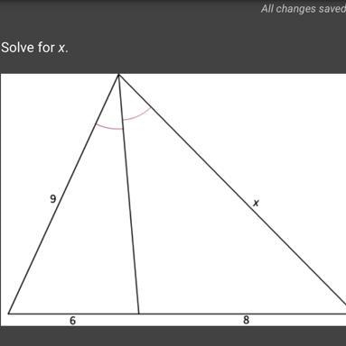 2. Solve for x. 9 6 8 X-example-1