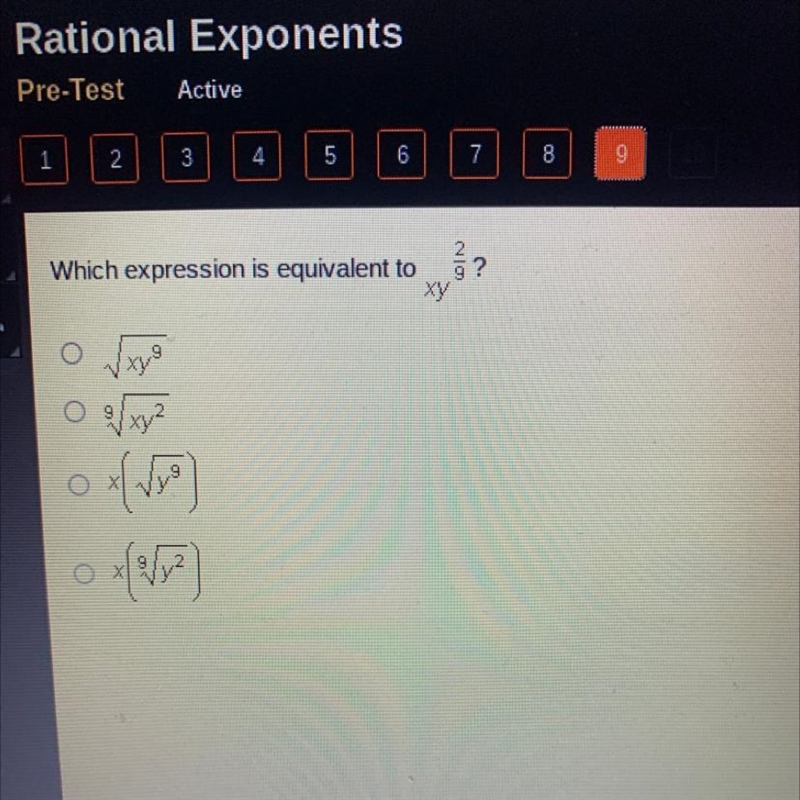 Which expression is equivalent to?-example-1