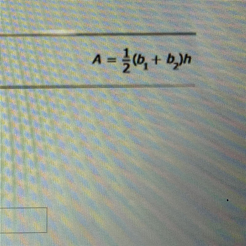 The bases of a trapezoid are 11 meters and 14 meters. It’s height is 10 meters. What-example-1