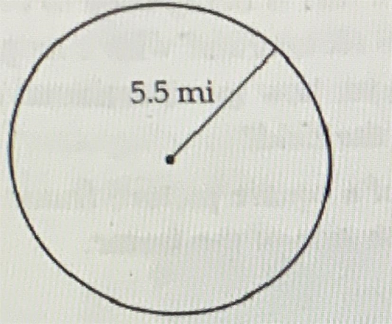 Find the circumference and area-example-1