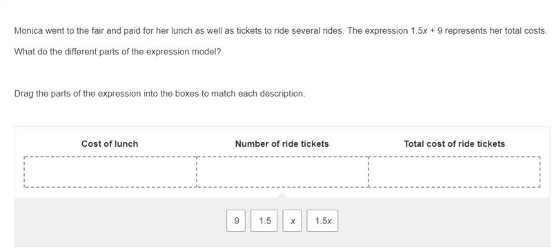 Monica went to the fair and paid for her lunch as well as tickets to ride several-example-1