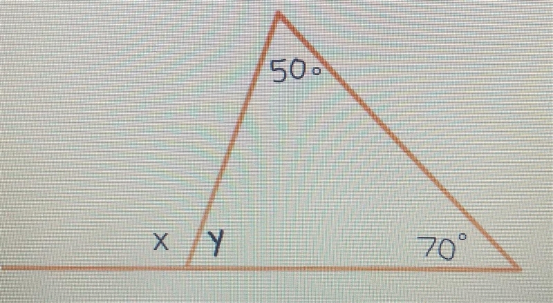 2. in the figure, x is an exterior angle to the triangle below. ( a) explain why x-example-1