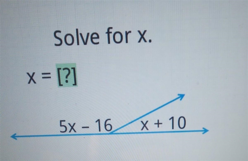 Solve for x. x = [?] 5x - 16/X + 10 -​-example-1