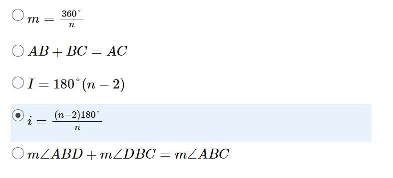 HELPPPP Which of the following formulas can be used to determine the measure of the-example-1