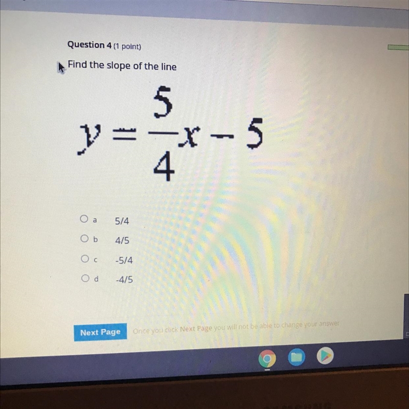 Help ASAP with find slope of line-example-1