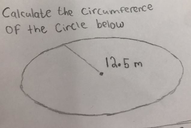 Calculate the circumstances of the shape below-example-1