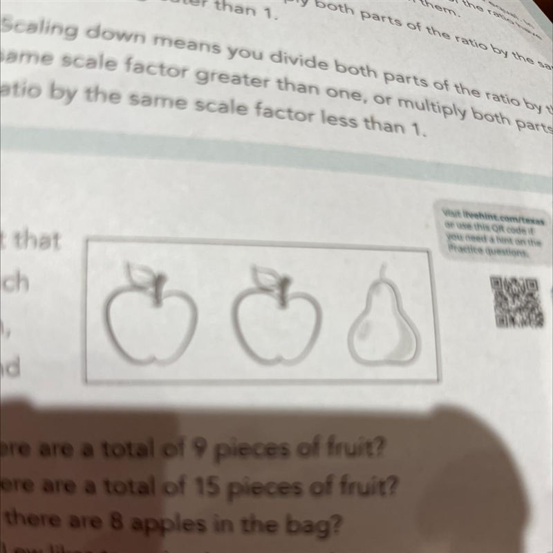 C. How many pieces of fruit are there if there are 8 apples in the bag?-example-1