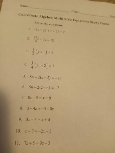 Step by step multi equation help 1-7 questions-example-1