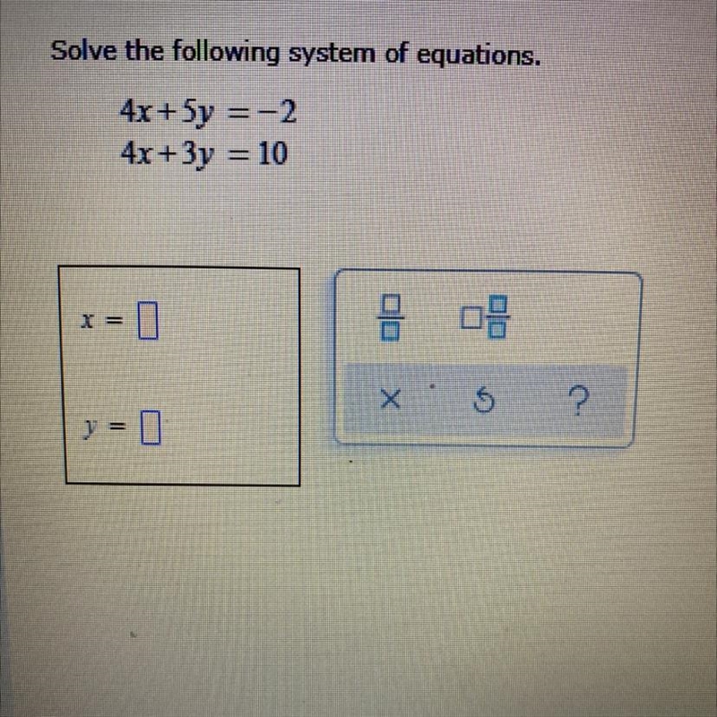 Math help pls!! solve for x and y-example-1