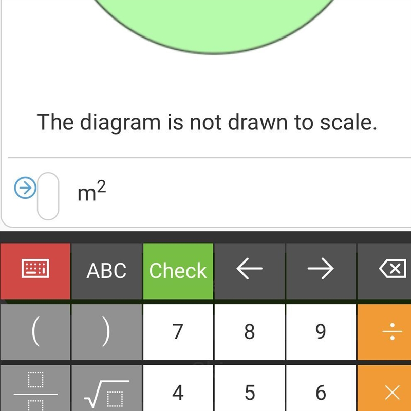 Find the area of a circle with radius, r = 6.82m. Give your answer rounded to 2 DP-example-1