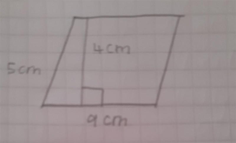 PLEASE HELP!! FIND THE AREA OF THE PARALLELOGRAM IN THE IMAGE ABOVE​-example-1