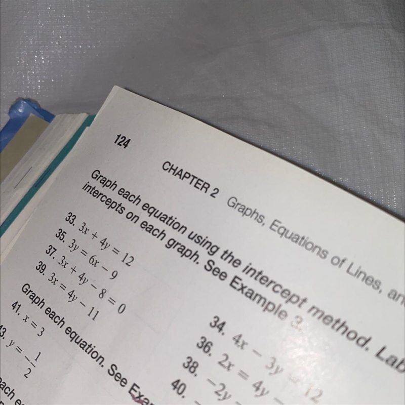 Graph each equation using the intercept method and graph number 33-example-1