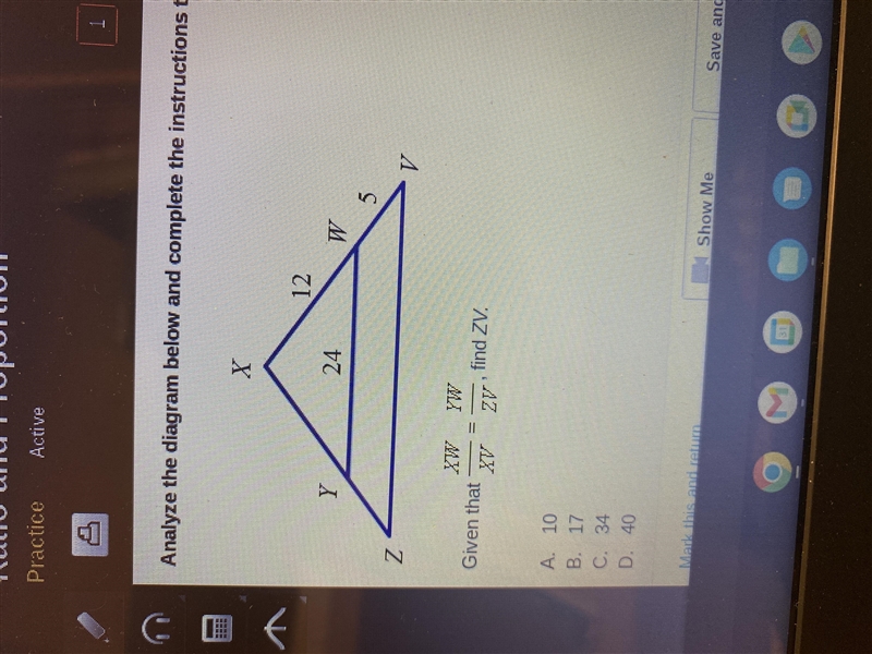 Analyze the diagram below and complete the Instructions that follow. Given that xw-example-1