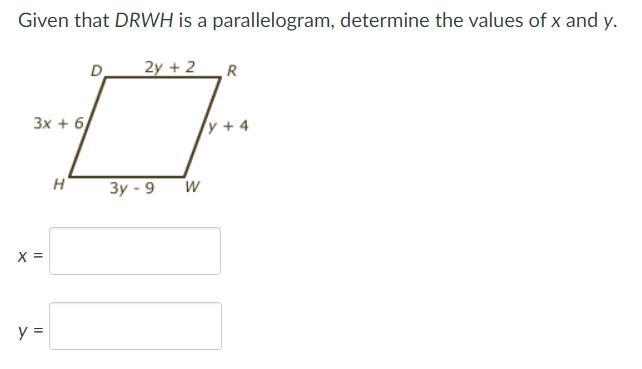 What is the value of x and y-example-1