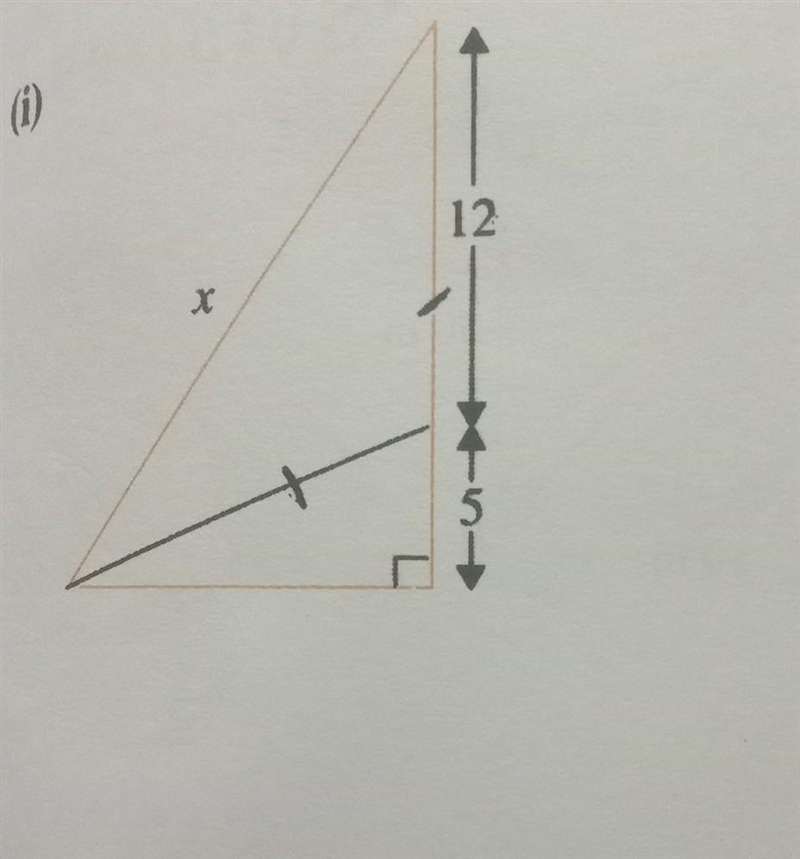 Calculate the value of x in each case. ​-example-1