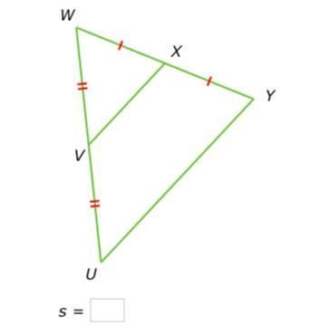 If UY=s+3 and VX=s, what is the value of s?-example-1