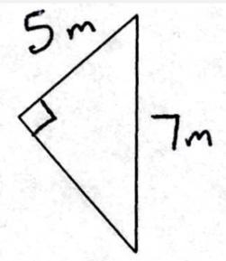 What would be the answer for a triangle with a hypotenuse of 7 and a leg of 5-example-1