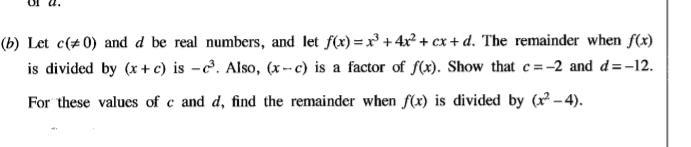 Can someone please help me to find the remainder when f(x) is divided by (x^2-4)?-example-1