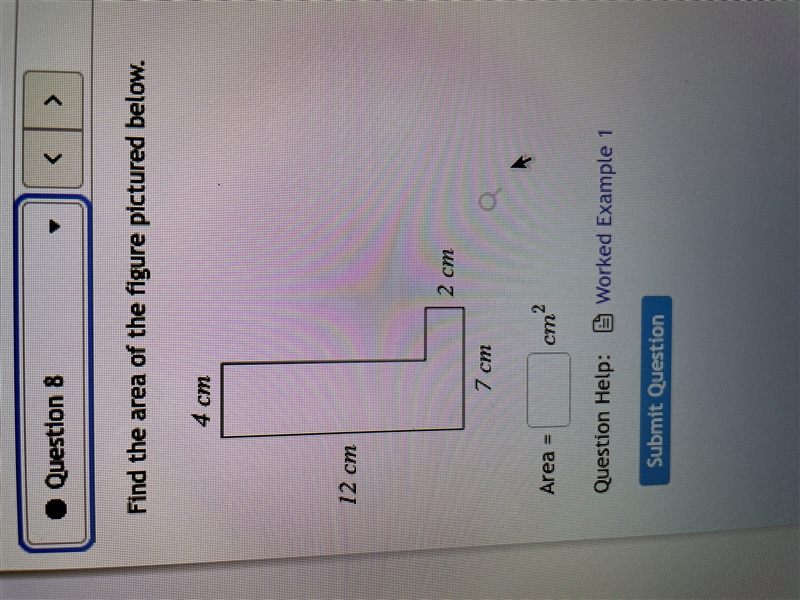 Find the area of the figure pictured below-example-1