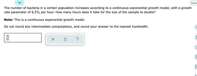 Finding the rate or time in a word problem on continuous exponential growth or decay-example-1