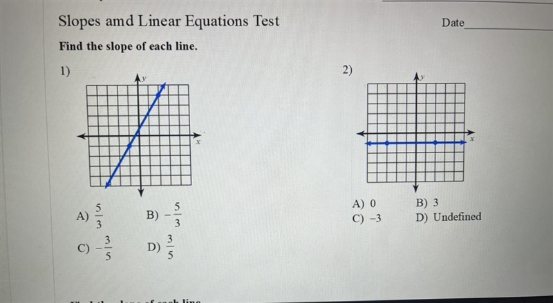 Find the slope of each line-example-1