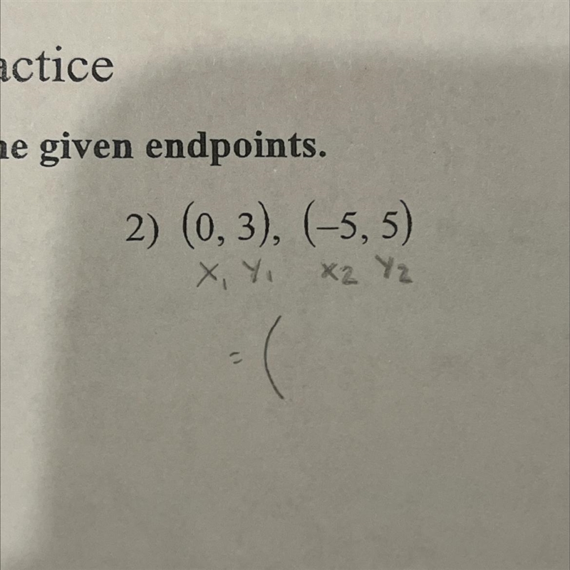 Find the midpoint of the line segment with the given points.-example-1