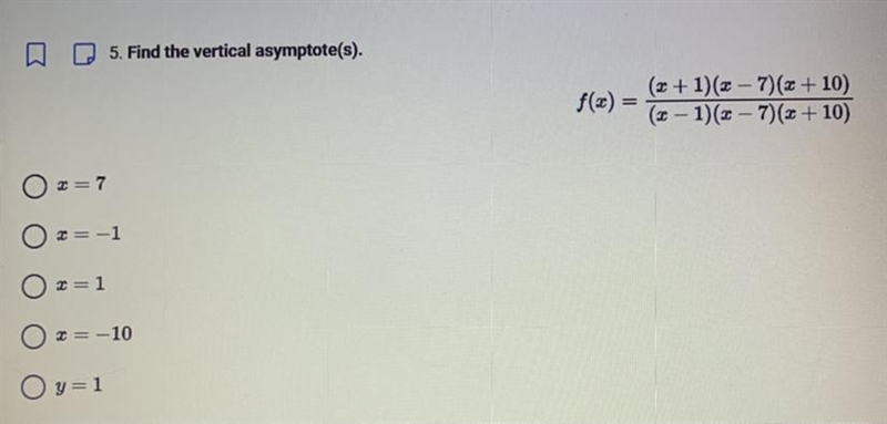 Find the vertical asymptote(s).-example-1