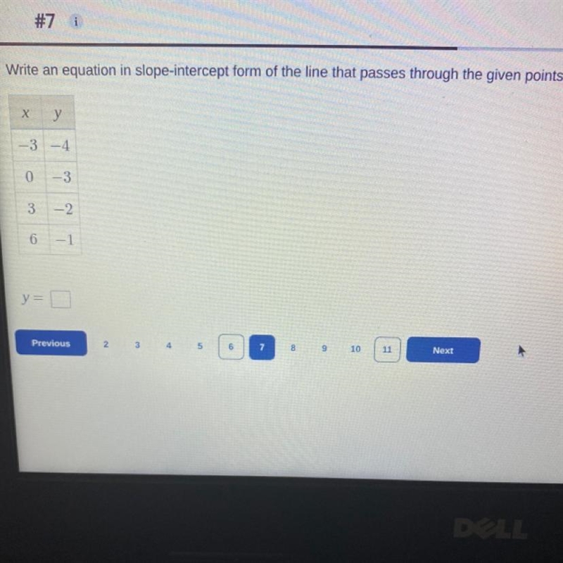 Write an equation in slope-intercept form of the line that passes through the given-example-1