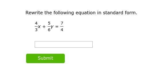 PLEASE HELP! rewrite the equation in standard form-example-1