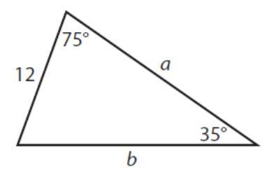 Find the m < A ? A.80 B.145 C.105 D.70-example-1