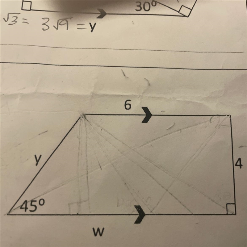 Find y and w help please-example-1