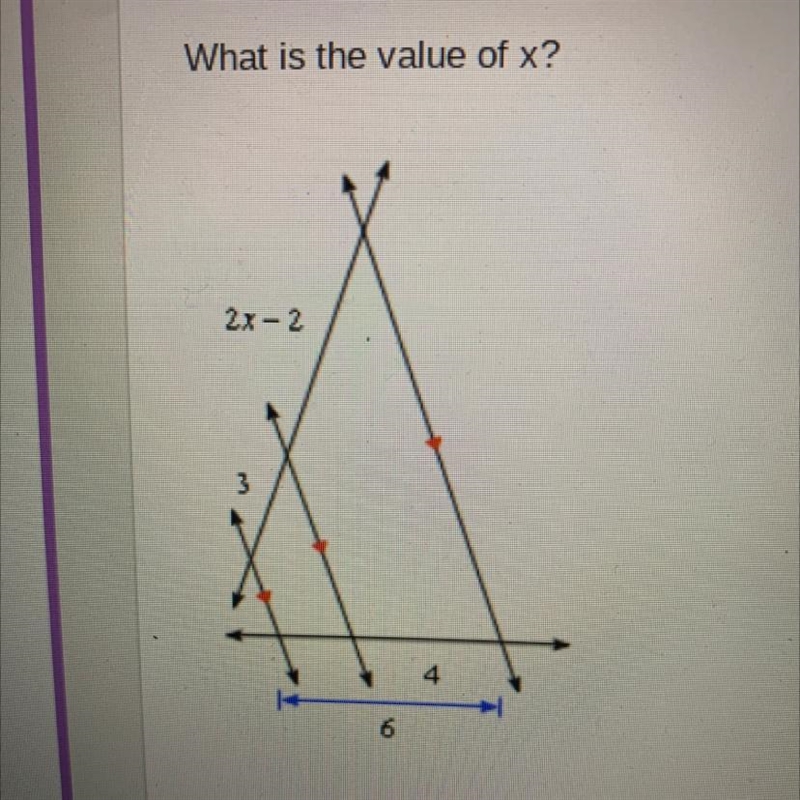 What is the value of x-example-1