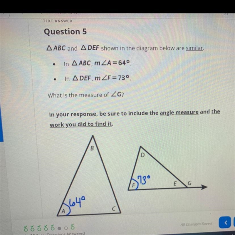 What is the measure of In your response, be sure to include angle measure and the-example-1