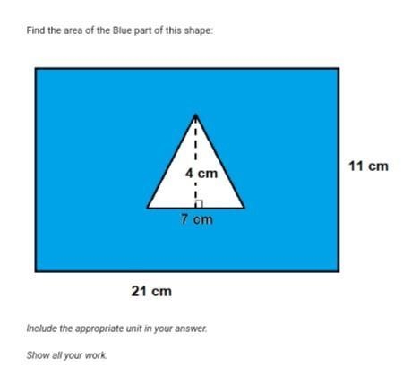 Find the area of the Blue part of this shape: Include the appropriate unit in your-example-1