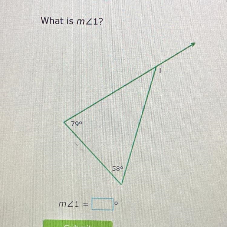 Exterior angle theorem-example-1