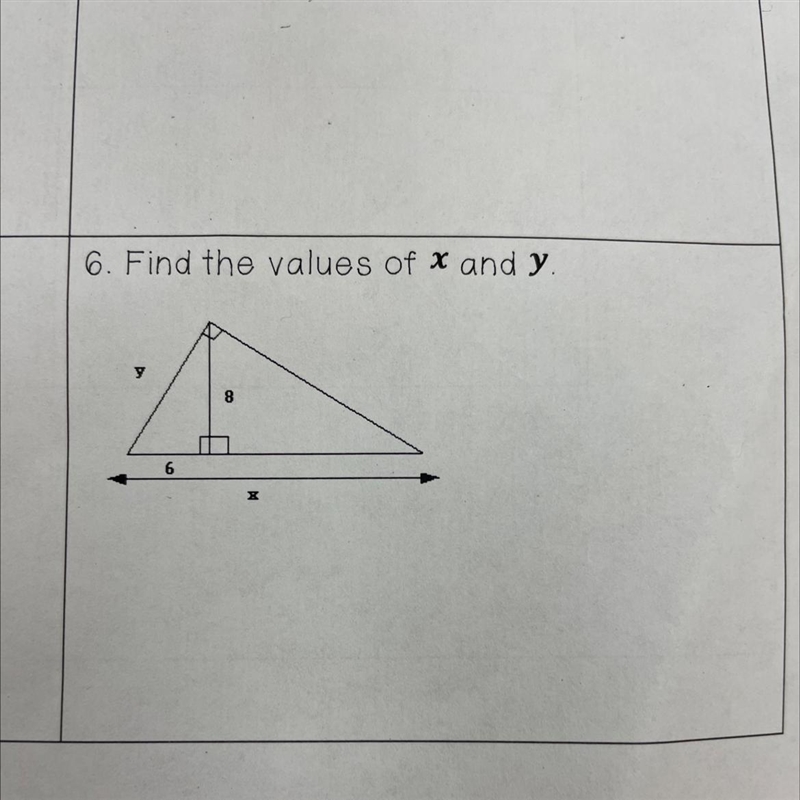 What are the values of x and y?-example-1